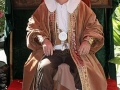 Historisches Dorffest Reilingen
BGM Klein auf dem Thron des KÃ¼rfÃ¼rsten
 Friedrich des 4.
Bild Dietrich